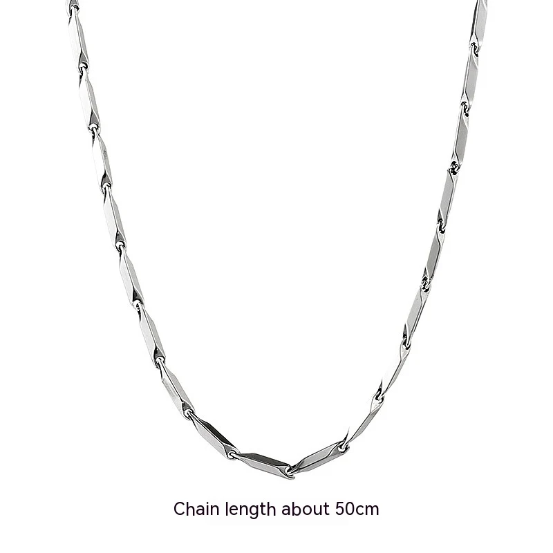 Trendy titanium stalen accessoire, eenvoudige en modieuze stijl voor een Europese en Amerikaanse look. Persoonlijk sieraad met gevoel voor mode.