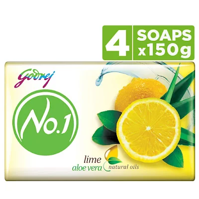 Godrej No.1 Bathing Soap - Lime & Aloe Vera - 4*150 gm