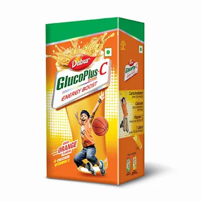 Dabur Gluco Plus C Orange - 200 gm