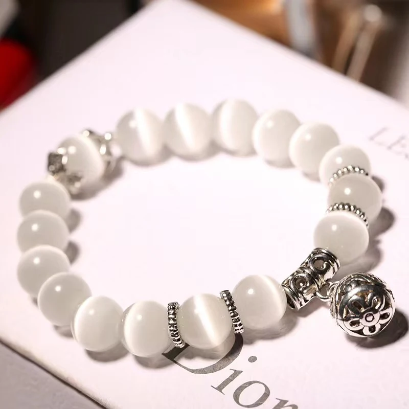 Title 1, Bracelet en obsidienne de luxe pour femme, simp...