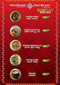 Desi Biryani menu 2