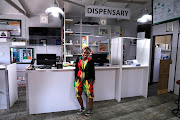 Mogomotsi Sekobe does a podcast for the THC Pharmacy, which opened earlier this month. 