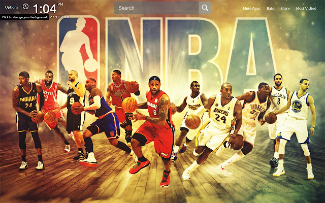 NBA Wallpapers Theme New Tab