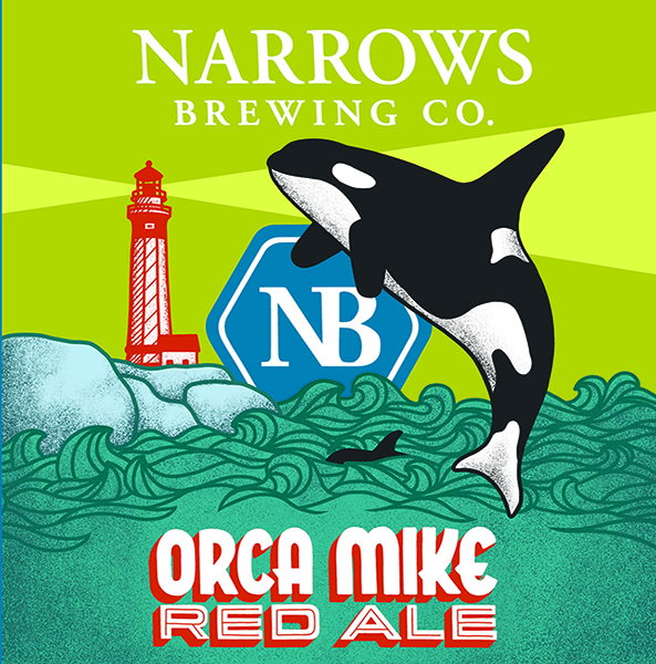 Logo of Narrows Orca Mike Red