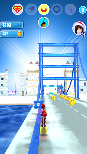 圣诞老人女孩运行圣诞节和出现 screenshot 8