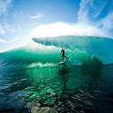 Surfing Into The Ocean 1366 x 768 Chrome extension download