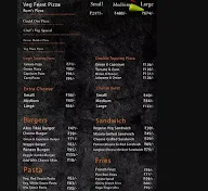 XII FAIL CAFE menu 1