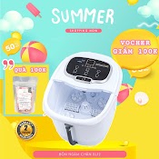 Bồn Ngâm Chân Massage Cao Cấp Con Lăn Tự Động Homedics Fb - 650, Serenelife Sl12 Htbeauty, Massa Rung Thủy Nhiệt