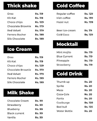 The Shakerz menu 1