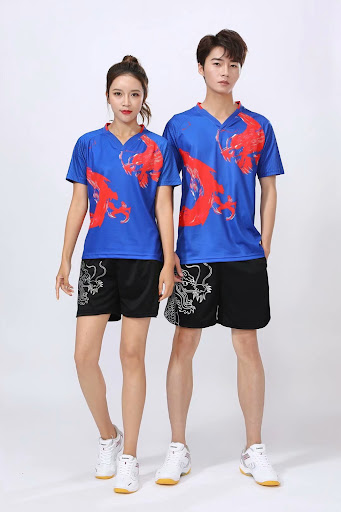 Title 1, Quick Drying Badminton Uniform for Men and Wome...