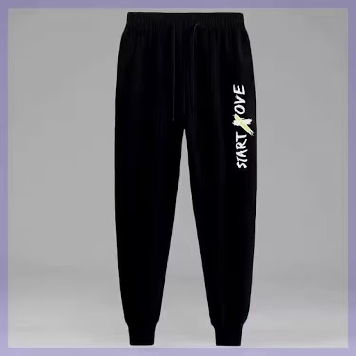 Ankle Banded Pants Black