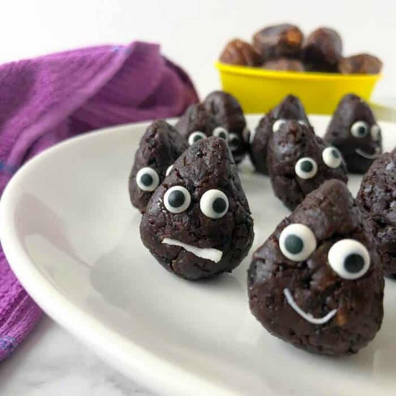 Chocolate  animatronics Bites- Poop Emoji Style