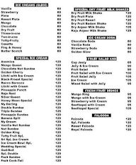 Srinidhi Sagar Veg menu 1