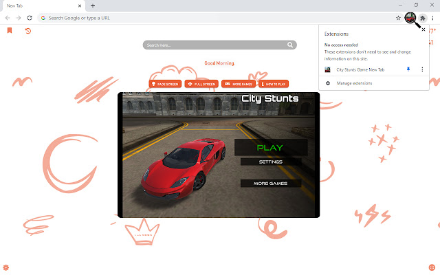 City Stunts Game New Tab