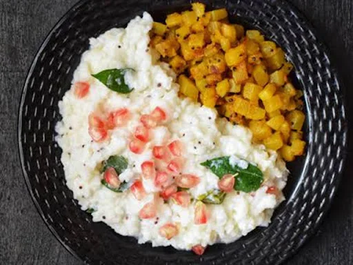 Madras Curd Rice With Potato Fry