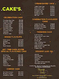 Anytime Cake House menu 3