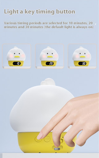 Title 3, Soft Light Alarm Clock with USB Charging and Sm...