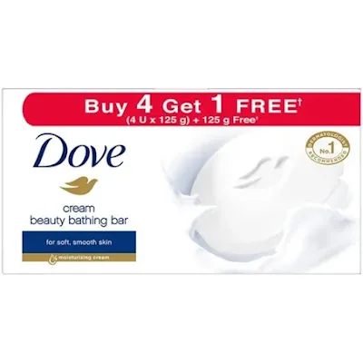 Dove Cream Beauty Bathing Soap - 5*125 gm