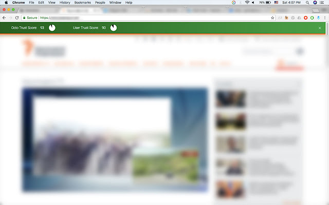 Octonews - News Trust Score chrome extension