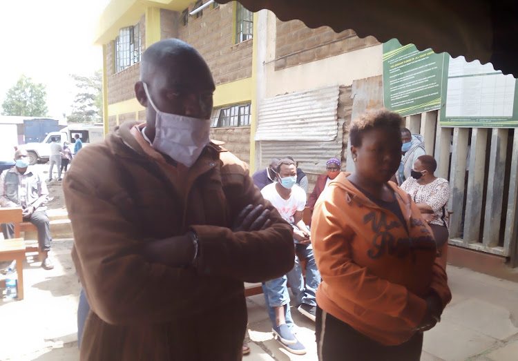 Jacknories Muchache and Teresia Wanjiru at Kibera law courts