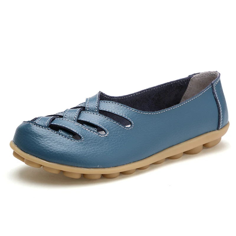 Sandalias planas para mujer con protección Tendon Bottom, boca poco profunda, cómodas y seguras para el uso diario