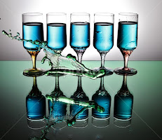 Five glasses by Peter Salmon -  