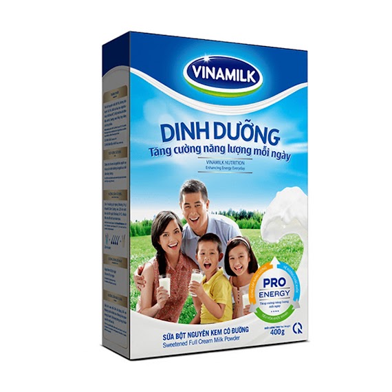 Sữa Bột Nguyên Kem Vinamilk Dinh Dưỡng Có Đường - Giúp Duy Trì Và Phát Triển Thể Lực - 400G