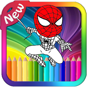 Hero Coloring Book  Icon