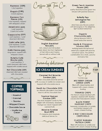 cafetaria & Co menu 