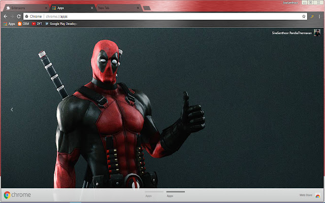 Captain Dead Pool - Super Action Hero chrome extension