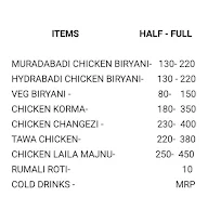 Azad Alam Muradabadi Chicken Biryani menu 1