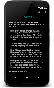 Monospace - Writing and Notes Screenshot