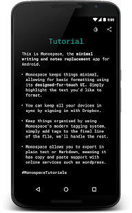  Monospace Writer BETA – Vignette de la capture d'écran  
