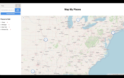 Map My Places