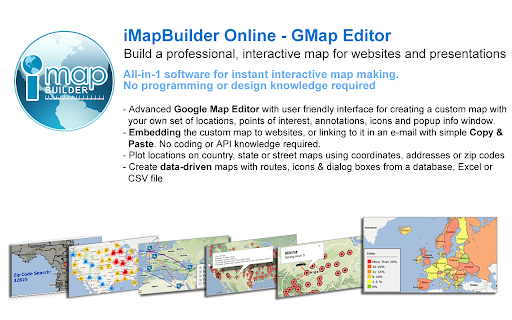 iMapBuilder Online - GMap Editor