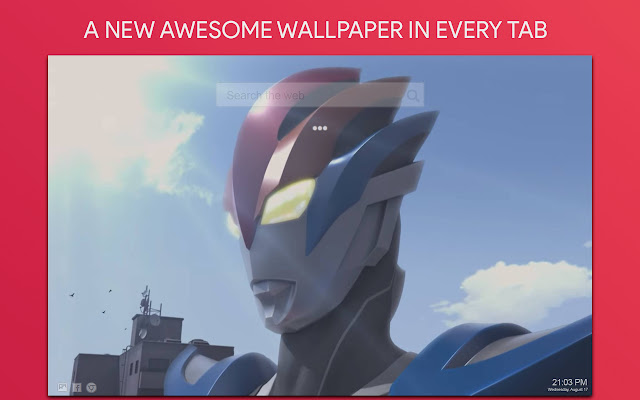 Ultraman Wallpaper HD Custom New Tab