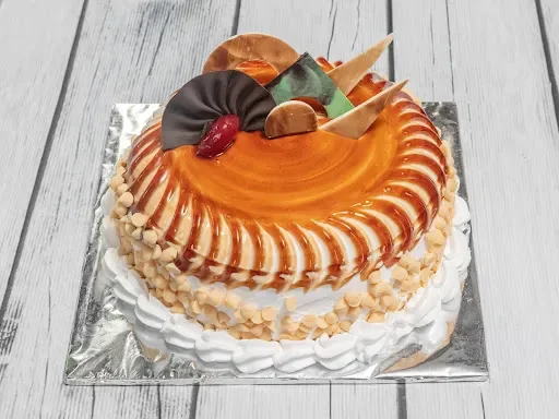 Caramel White Choco Chips Cake