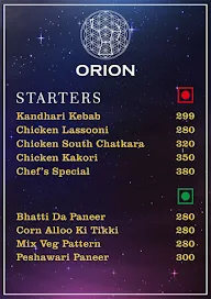 Orion Molecular Kitchen & Bar menu 3