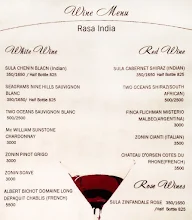 Rasa India menu 1