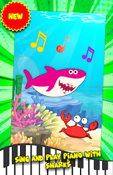 Piano Little Shark Tiles : Sea Animated swimmingのおすすめ画像2