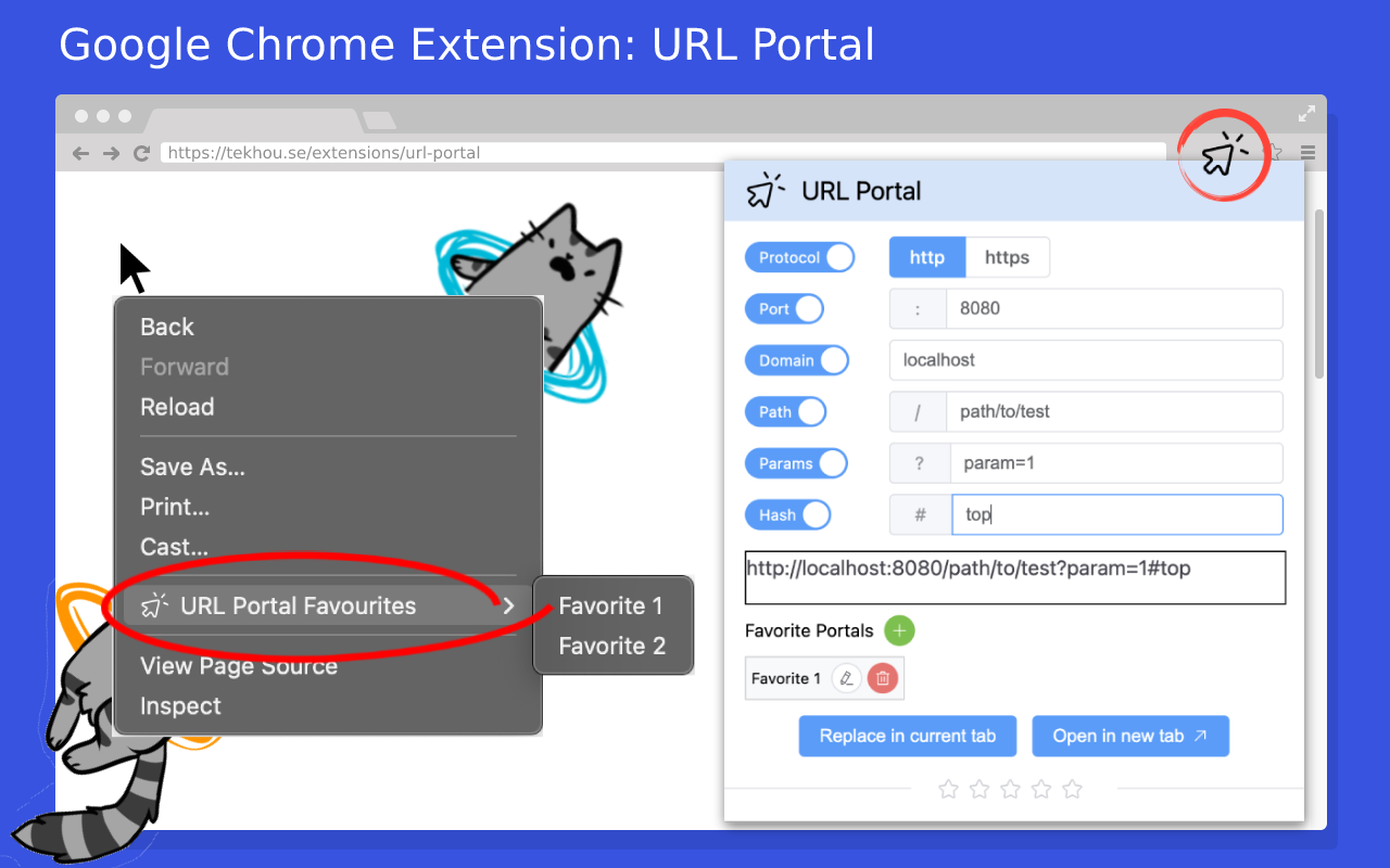 URL Portal: Quick Switch Domain, Path, Params Preview image 3