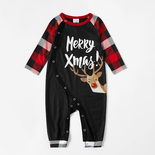 Title 5, Parent Child Christmas Homewear Digital Printed...