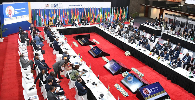 Africa’s Finance Ministers from IDA Member States during a meeting at the Kenyatta International Convention Centre on April 28, 2024.