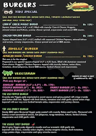 The Big Bang Burger menu 1