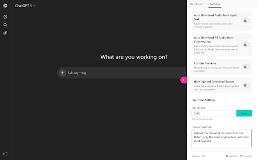 ChatGPT TTS | Text-to-Speech Generator & Audio Downloader Preview 6