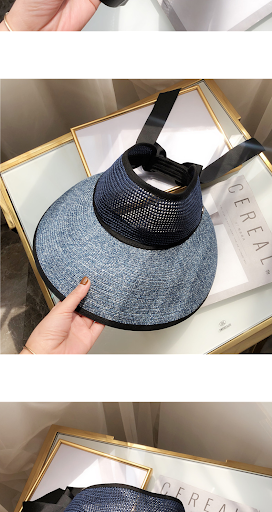 Title 4, Ribbon Bow Brim Sun Hat for Cycling and Seaside...