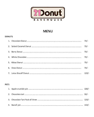 21 Donut menu 1