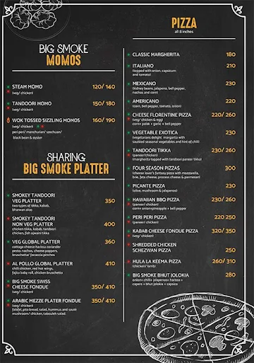 Big Smoke Bistro menu 