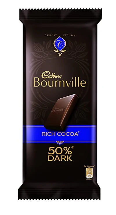 Cadbury Bournville Rich Cocoa Dark Chocolate Bars 80 Gm