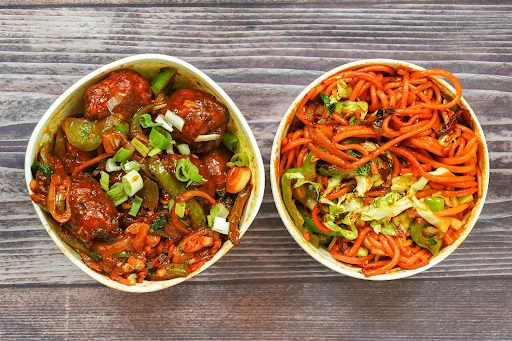 Jain Manchurian Noodles Combo